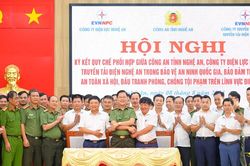 Ký kết Quy chế phối hợp bảo vệ an ninh Quốc gia và đảm bảo trật tự an toàn xã hội trong lĩnh vực điện lực