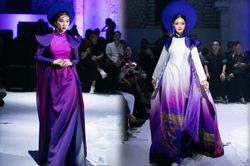 Mẫu nhí Trần Phương Thúy diễn áo dài 'Mộng cố đô' cùng Hoa hậu Nông Thúy Hằng