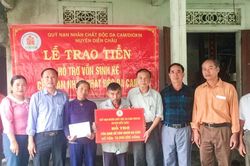 Tiếp sức cho nạn nhân chất độc da cam
