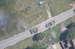 Bộ Quốc phòng Nga tung video phá hủy xe tăng hạng nặng của Ukraine ở vùng Kursk