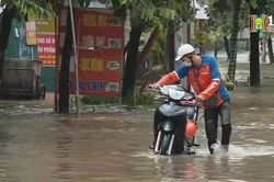 Cảnh báo ngập lụt do mưa to tại Hà Nội