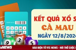 XSCM 12/8 - Kết quả xổ số Cà Mau hôm nay 12/8/2024 - XSCM thứ Hai