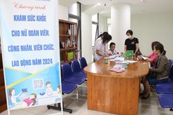 Chăm lo sức khỏe người lao động