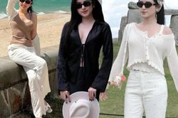 Nàng Á hậu chỉ diện trang phục màu trung tính đi du lịch mà vẫn nổi bật, ăn ảnh
