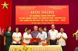 Hội Khuyến học tỉnh Yên Bái ký kết chương trình phối hợp với Sở Giáo dục và Đào tạo