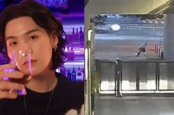 Hình ảnh rõ nét Suga BTS ngã ra đường khi điều khiển xe ga trong lúc say rượu