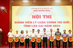 18 thí sinh tham dự Hội thi Giảng viên lý luận chính trị giỏi tỉnh Lào Cai năm 2024