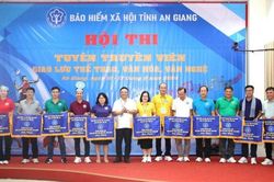 Bảo hiểm Xã hội An Giang khai mạc Hội thi Tuyên truyền viên và giao lưu thể thao, văn hóa- văn nghệ