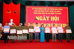 Thị trấn Nho Quan tổ chức Ngày hội toàn dân bảo vệ an ninh Tổ quốc năm 2024