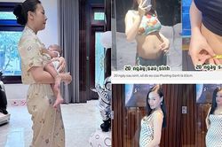 Phương Oanh chia sẻ hình ảnh 'xấu xí' lúc mới sinh, trầm cảm vì bụng như chưa đẻ
