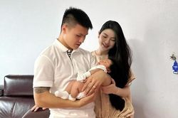 Hé lộ tên thật cực đẹp của con trai Quang Hải