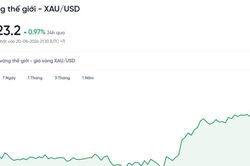Giá vàng thế giới đang cao kỷ lục