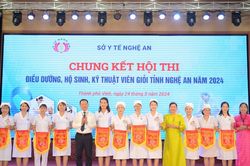 Chung kết Hội thi Điều dưỡng, hộ sinh, kỹ thuật viên giỏi tỉnh Nghệ An năm 2024