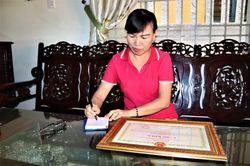 Nữ tổ trưởng tâm huyết với công tác tổ dân phố