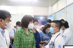 Bộ Y tế kiểm tra phòng chống dịch sởi tại Bệnh viện Nhi đồng 1 TPHCM