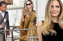 Angelina Jolie cùng rời khỏi khách sạn ở Venice với một người đàn ông mới, làm dấy lên tin đồn tình cảm