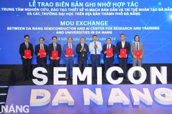 Ký kết nhiều biên bản ghi nhớ phát triển nhân lực vi mạch bán dẫn Đà Nẵng