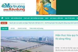 Tạm dừng hoạt động Tạp chí điện tử Môi trường Xây dựng