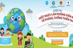 Tổ chức cuộc thi 'Một ngày làm phóng viên nhí về phòng-chống thiên tai'