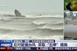 Hơn một triệu dân Trung Quốc đi sơ tán tránh bão Yagi