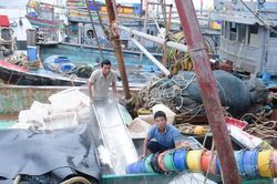 Người dân ven biển Nghệ An 'chạy đua' chống siêu bão Yagi