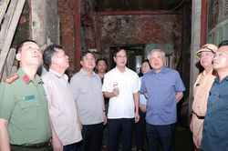 Phó Thủ tướng Thường trực đánh giá cao tỉnh Nam Định chủ động di dân trước bão
