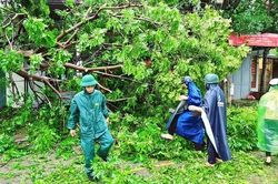 Quốc Oai: Khẩn trương khắc phục hậu quả siêu bão Yagi