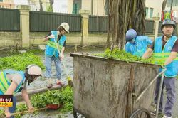 Đảm bảo vệ sinh môi trường sau bão