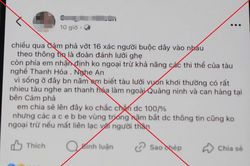 Triệu tập người đưa tin thất thiệt 'vớt nhiều xác người trên biển'