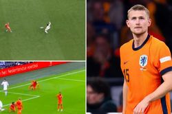 Tân binh De Ligt của MU mắc sai lầm tai hại, bị thay ra ngay hiệp 1
