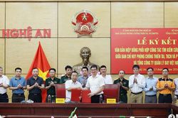 Nghệ An ký kết Hiệp đồng phối hợp tìm kiếm cứu nạn hàng không