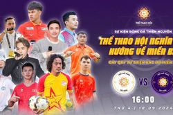 Cầu thủ Việt Nam ủng hộ đồng bào vùng lũ: Hoan hô bóng đá!