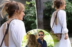 Jennifer Lopez rạng rỡ sau khi hôn Ben Affleck trong bữa ăn trưa với các con