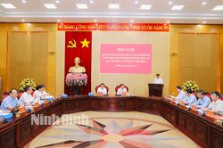 Công bố Quyết định kiểm tra việc thực hiện Nghị quyết Đại hội XIII của Đảng đối với Ban Thường vụ Tỉnh ủy Ninh Bình