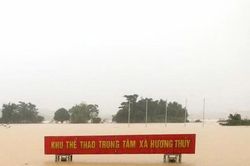 Mưa lớn diện rộng gây ngập lụt nghiêm trọng tại Hà Tĩnh