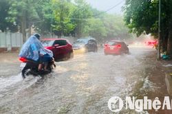 Cảnh báo ngập lụt tại các địa phương trên địa bàn Nghệ An