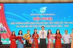 Nghệ An biểu dương 130 hội viên và cán bộ Hội Phụ nữ tiêu biểu