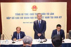 Tổng Bí thư, Chủ tịch nước gặp gỡ các cơ quan đại diện Việt Nam tại Hoa Kỳ