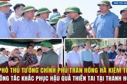Phó Thủ tướng Chính phủ Trần Hồng Hà kiểm tra công tác khắc phục hậu quả thiên tai tại Thanh Hóa