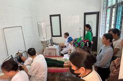 Khám bệnh, phát thuốc miễn phí và tặng quà cho người dân bị ảnh hưởng do bão Yagi