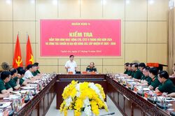 Đảng ủy Quân khu 4 kiểm tra công tác Đảng, chính trị tại Đảng ủy Quân sự tỉnh Nghệ An