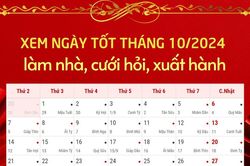 Danh sách ngày tốt tháng 10 năm 2024 để làm nhà, cưới hỏi, xuất hành