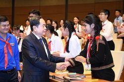 Chủ tịch Quốc hội Trần Thanh Mẫn dự phiên họp giả định 'Quốc hội trẻ em' lần thứ II, năm 2024