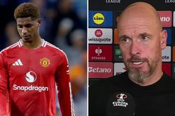Rashford ghi 1 bàn, kiến tạo 1 bàn vẫn bị Ten Hag thay ra ngay sau hiệp 1 với lý do gây tranh cãi