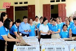 Hội LHPN tỉnh ra mắt mô hình kinh tế tập thể và trao hỗ trợ vật tư cho thành viên