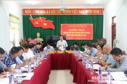 Kiểm tra xây dựng nông thôn mới tại huyện Bắc Sơn