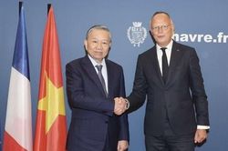 Tổng Bí thư, Chủ tịch nước Tô Lâm gặp làm việc với Thị trưởng thành phố Le Havre