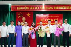 Con Cuông công bố các quyết định về công tác cán bộ