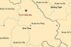 8 trận động đất liên tiếp xảy ra tại Kon Tum trong sáng 7/10