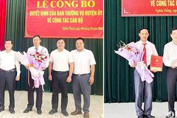 Công bố quyết định luân chuyển cán bộ lãnh đạo, quản lý tại huyện Nghĩa Đàn